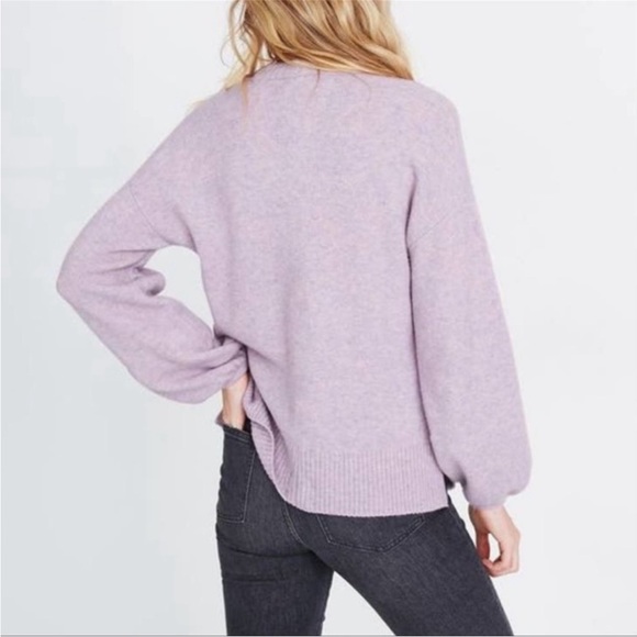 Madewell Lilac Payton Pullover Sweater in Coziest Yarn #AD041 - Picture 3 of 10